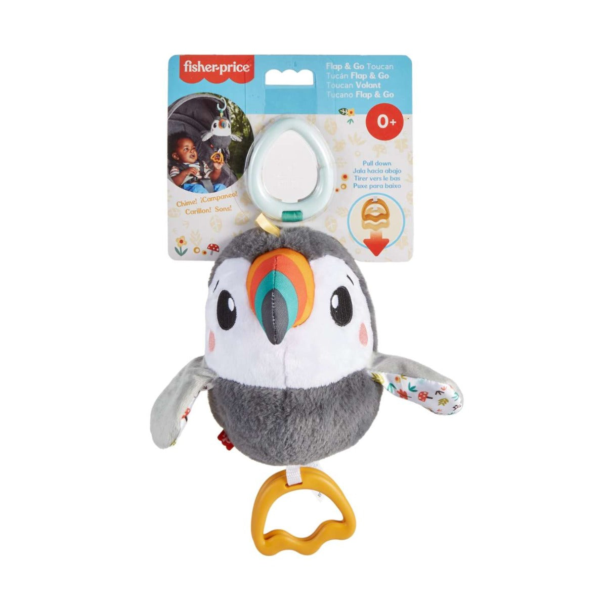 Fisher Price jucarie plus Flap&Go Toucan 0m+