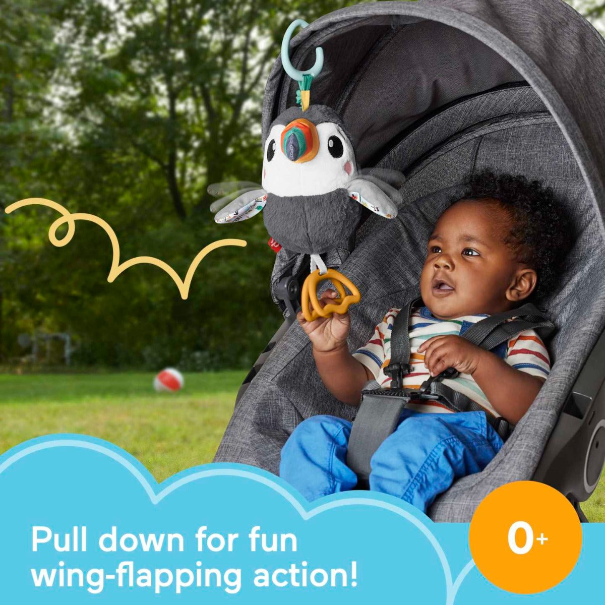 Fisher Price jucarie plus Flap&Go Toucan 0m+