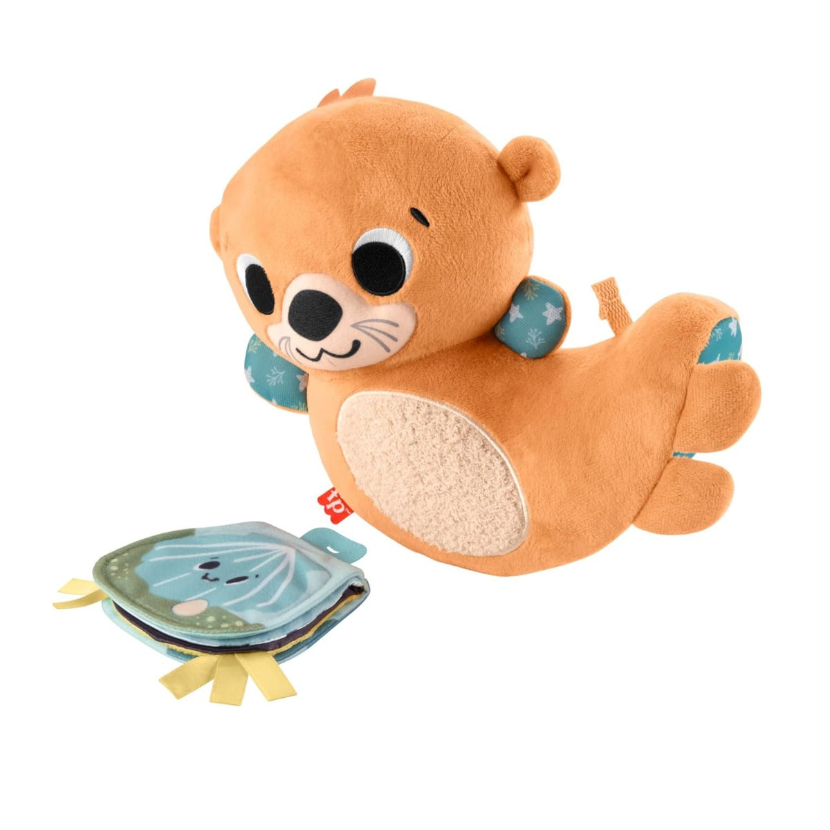 Fisher Price jucarie plus senzoriala 2in1 Rockin’ Tummy Time Otter 0m+ Vidra