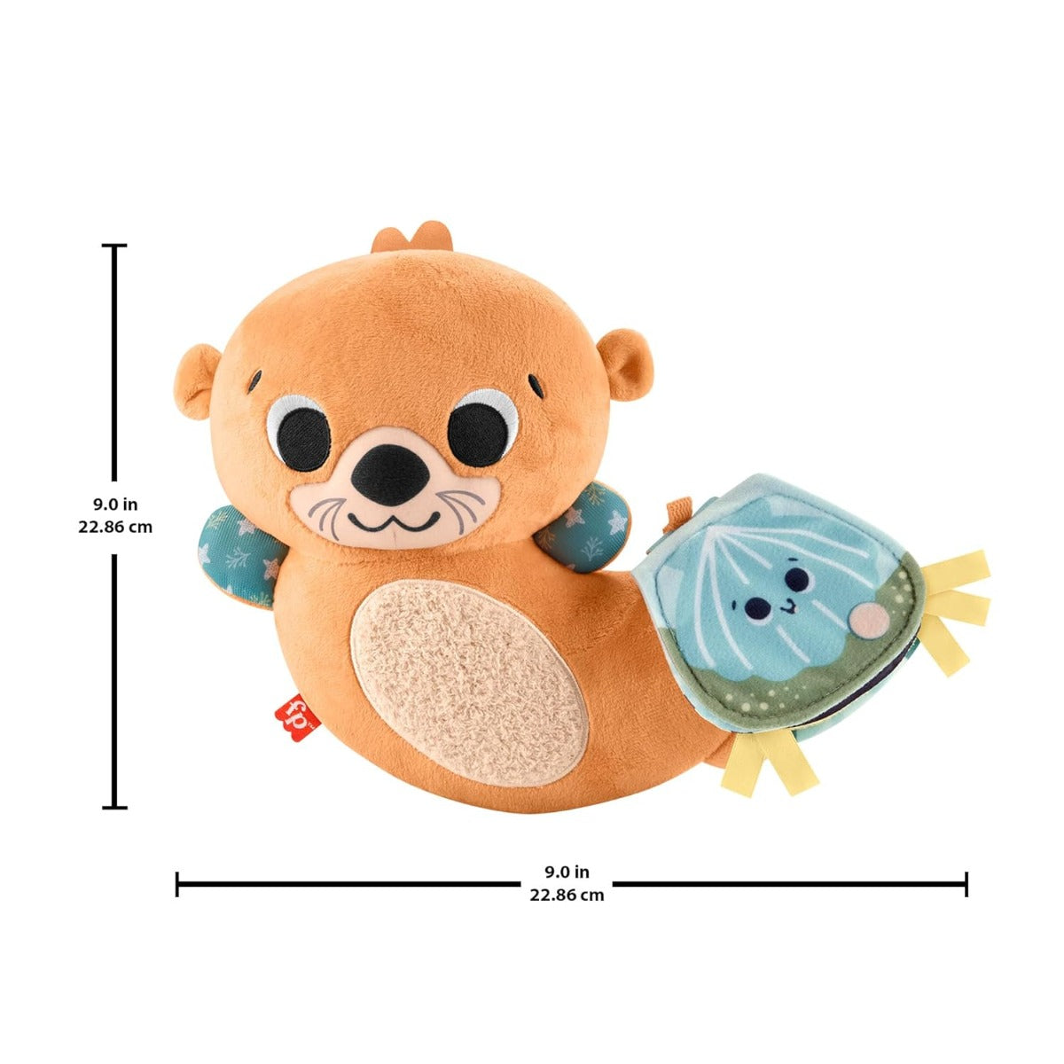 Fisher Price jucarie plus senzoriala 2in1 Rockin’ Tummy Time Otter 0m+ Vidra