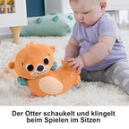 Fisher Price jucarie plus senzoriala 2in1 Rockin’ Tummy Time Otter 0m+ Vidra