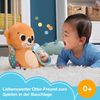 Fisher Price jucarie plus senzoriala 2in1 Rockin’ Tummy Time Otter 0m+ Vidra