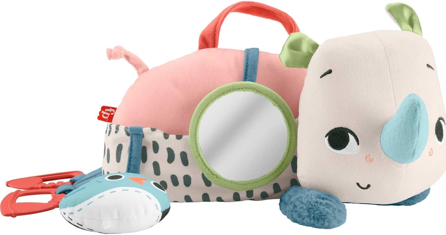 Fisher Price jucarie plus Tummy Time Roaming Rhino 0m+ Rinocer Imagine principală a produsului