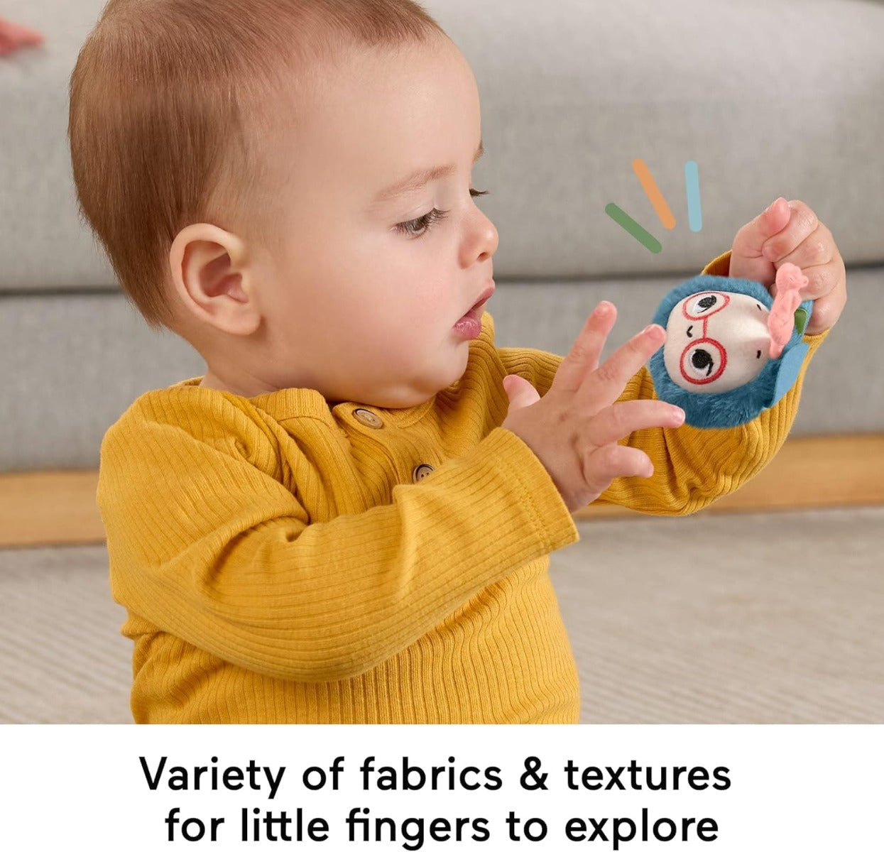 Fisher Price jucarie zornaitoare albina Planet Friends Shake ‘n Rattle Busy Bee 3m+