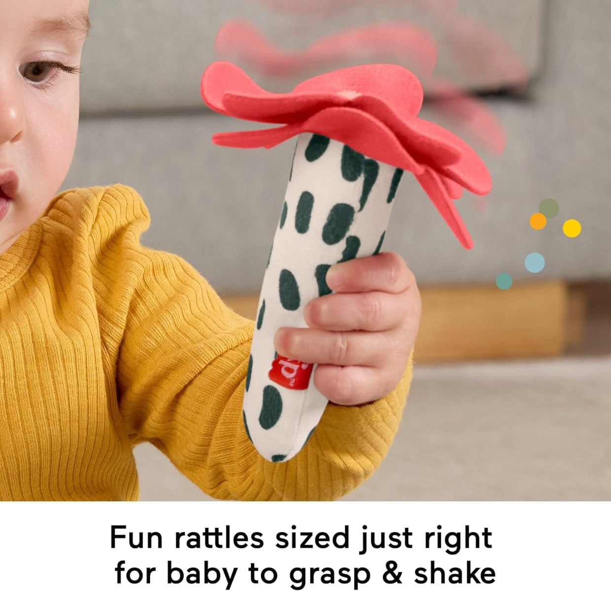 Fisher Price jucarie zornaitoare albina Planet Friends Shake ‘n Rattle Busy Bee 3m+