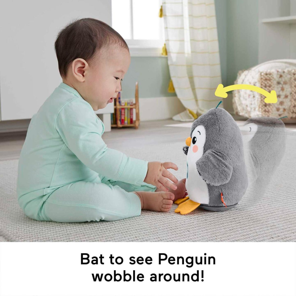 Fisher Price pinguin muzical Flap&Wobble Penguin 0m+