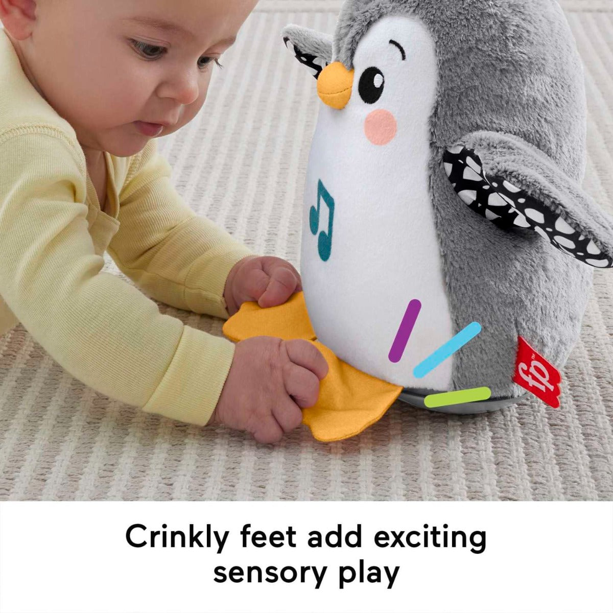 Fisher Price pinguin muzical Flap&Wobble Penguin 0m+