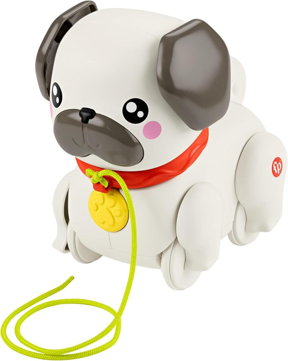 Fisher Price plimbator micii prieteni Pets Walk-The-Pup 12m+ Mops Imagine principală a produsului