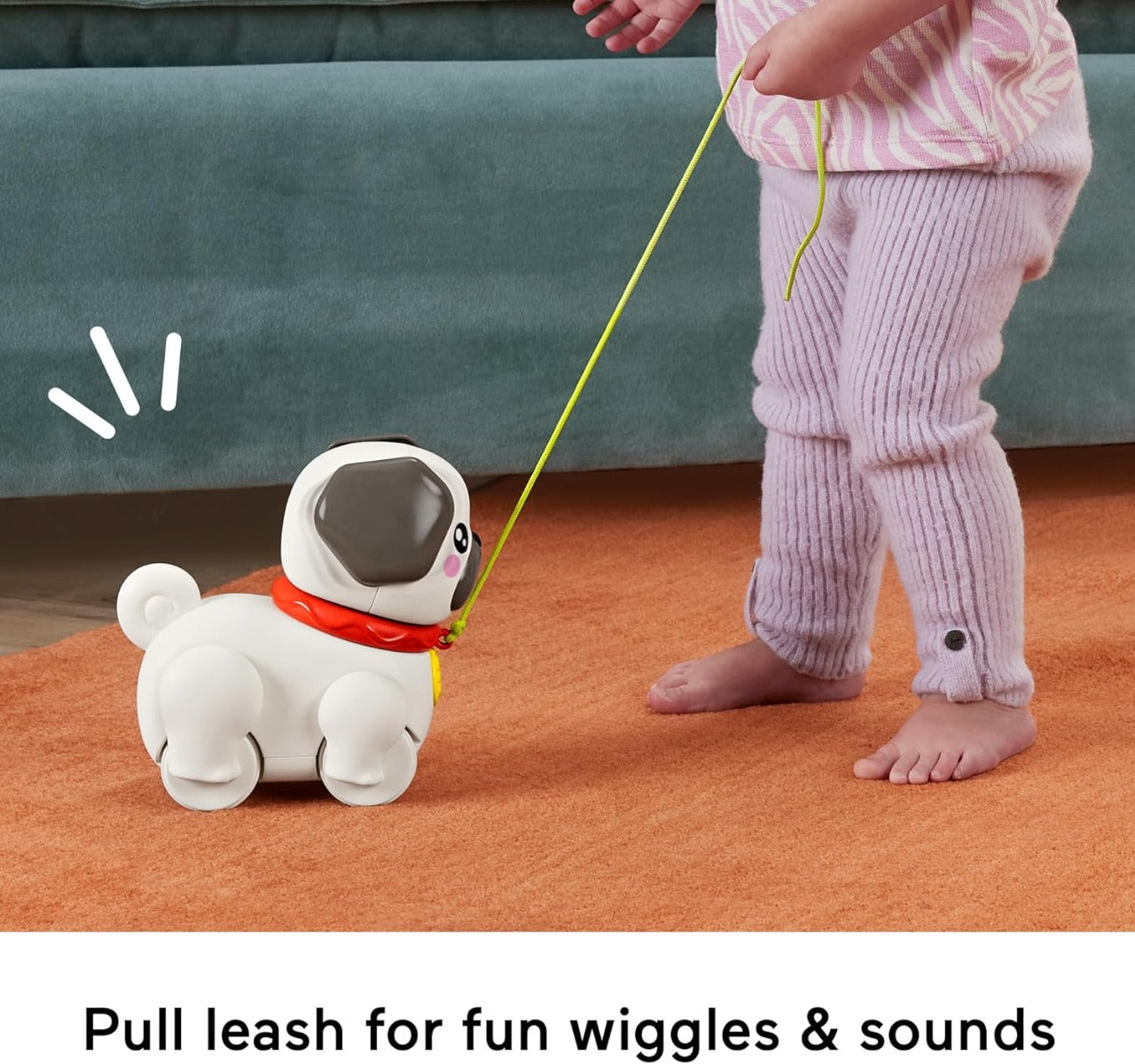 Fisher Price plimbator micii prieteni Pets Walk-The-Pup 12m+ Mops