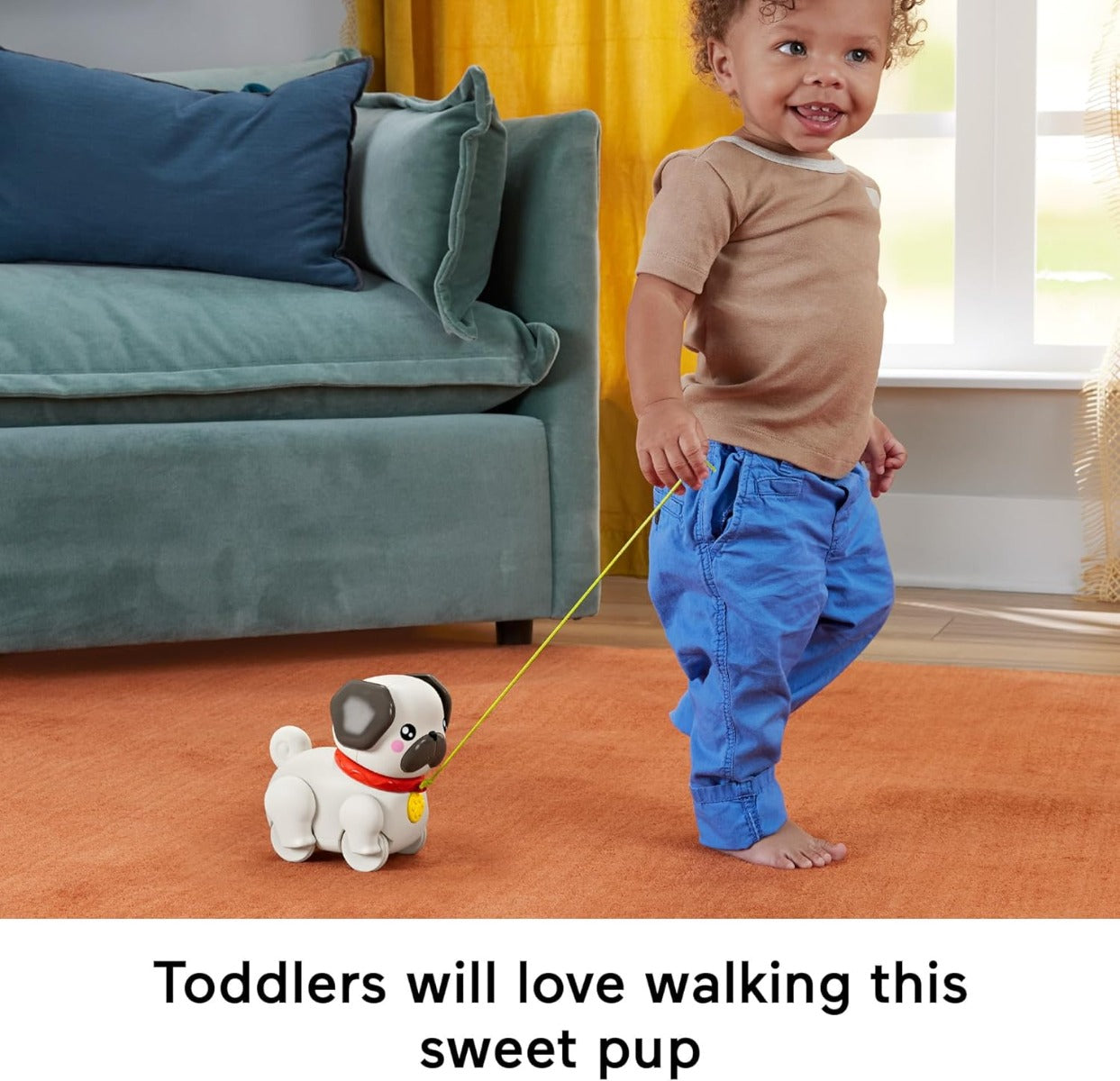 Fisher Price plimbator micii prieteni Pets Walk-The-Pup 12m+ Mops