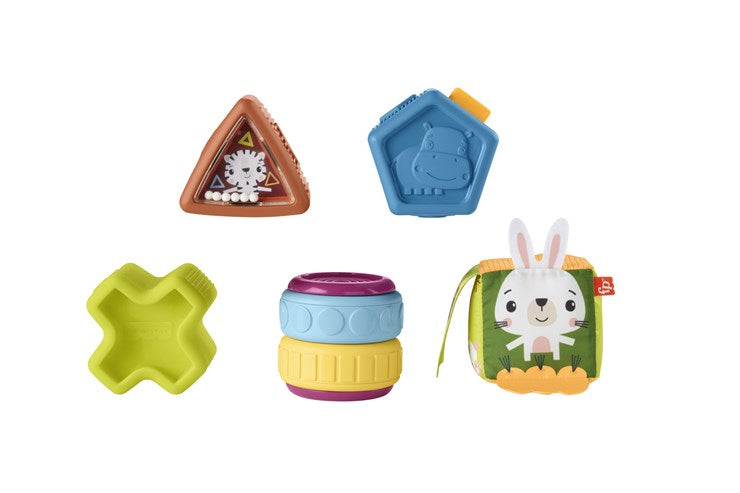 Fisher Price set jucarie interactiva cuburi senzoriale 6m+