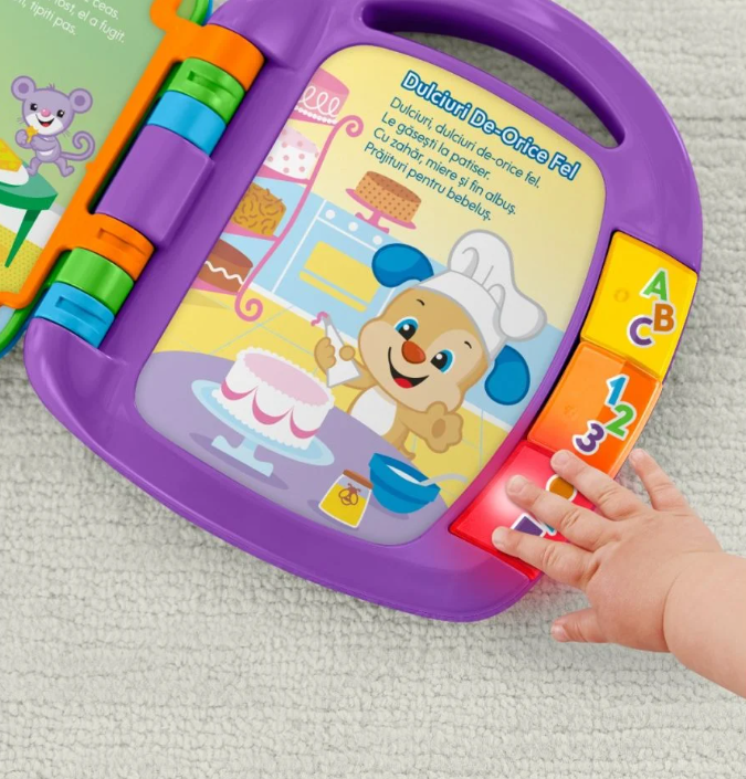 Fisher Price Cartea de povesti in limba romana 6-36 luni