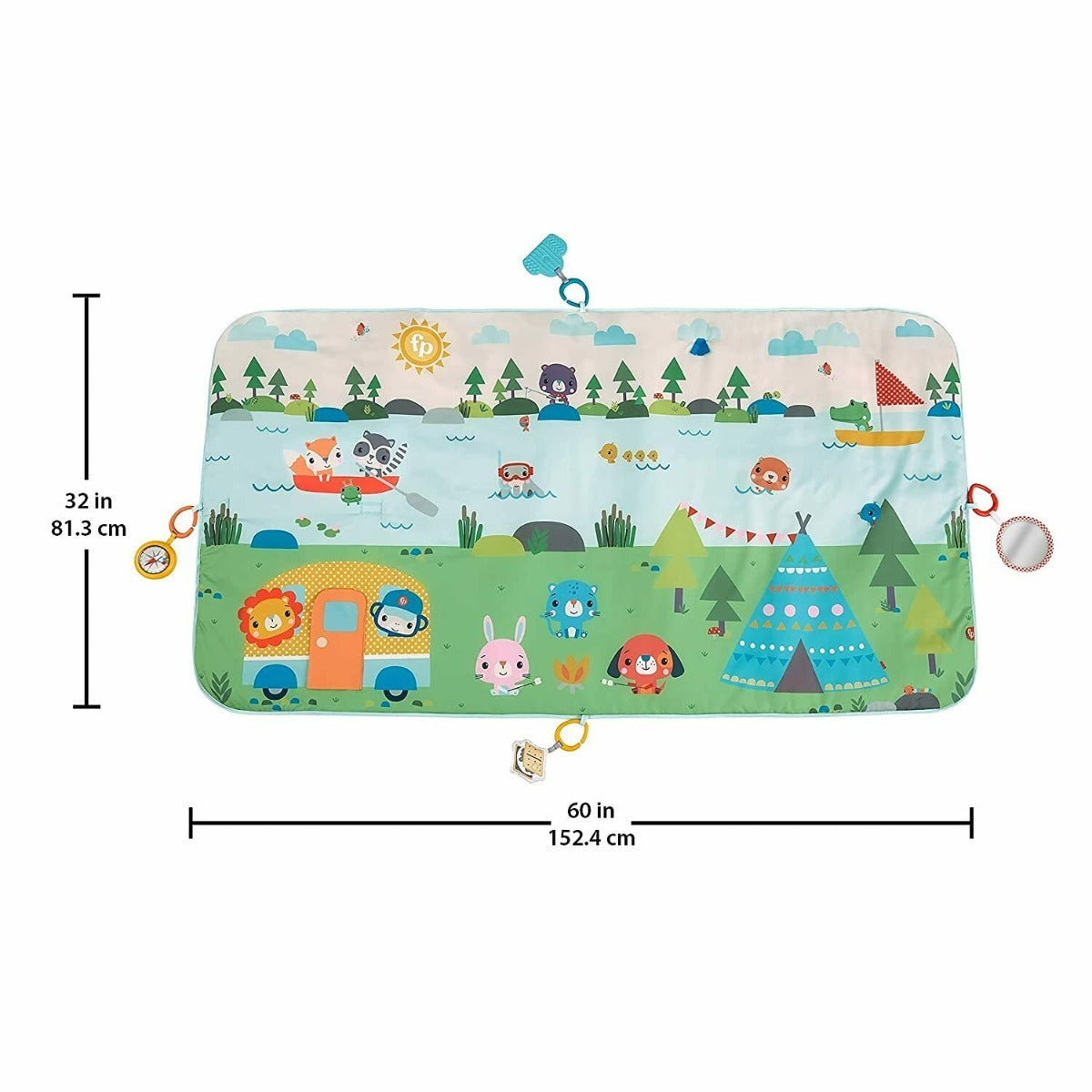 Fisher Price covor de joaca 150 cm Extra Big Adventures 0m+