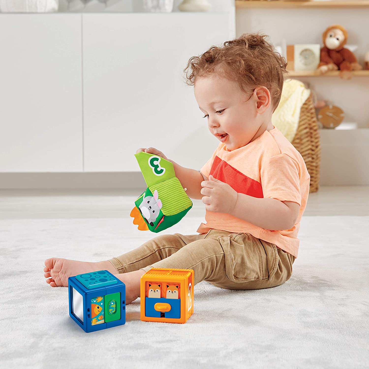 Fisher Price jucarie educativa set cuburi Stack&Discover 06