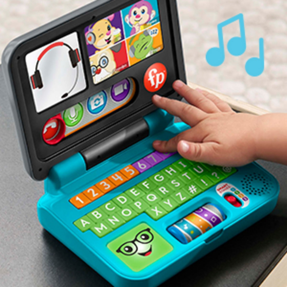 Fisher Price laptop interactiv in iimba romana 6-36 luni