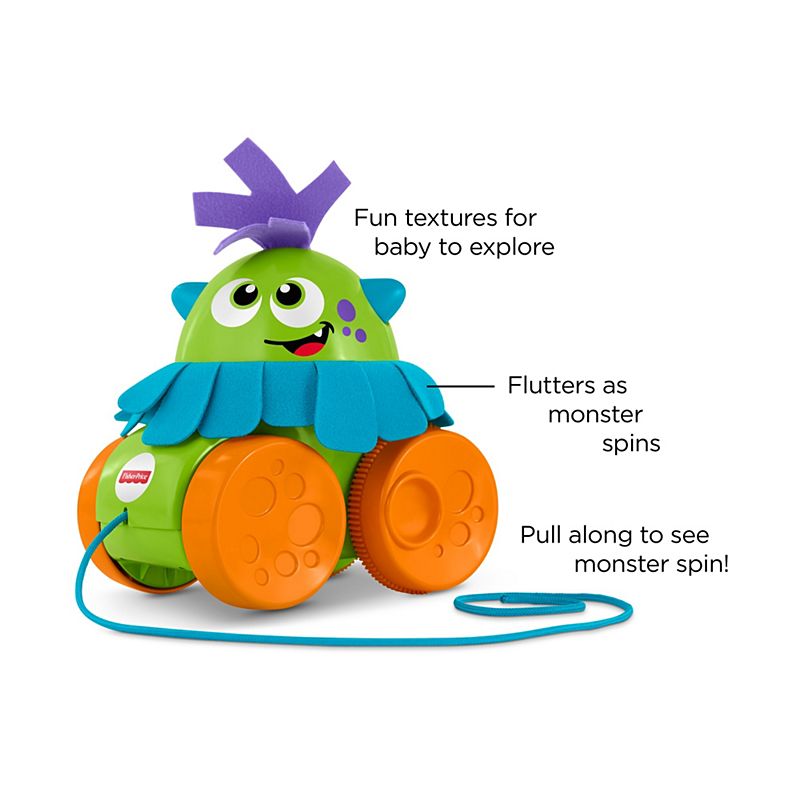 Fisher Price jucarie interactiva de tras Monstru Walk&Whirl 12m+ 05