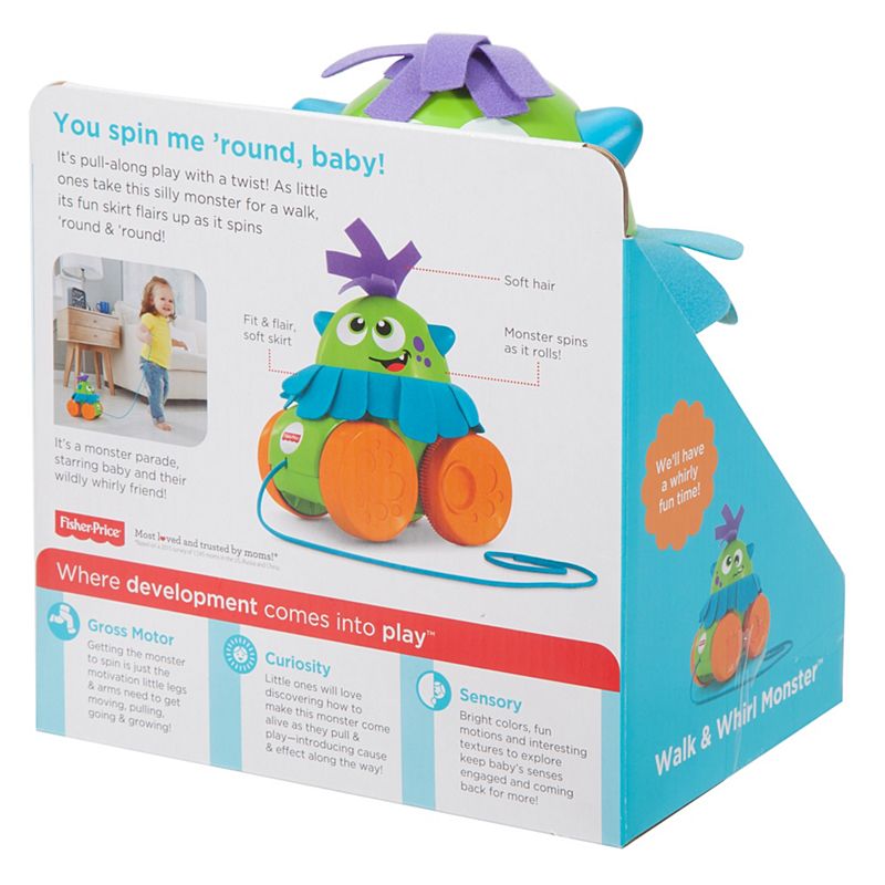 Fisher Price jucarie interactiva de tras Monstru Walk&Whirl 12m+ 07