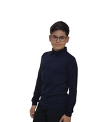 Uniforma Camasa baieti Gabriel cu maneca lunga 5-12 ani Dark Blue-Dark Blue