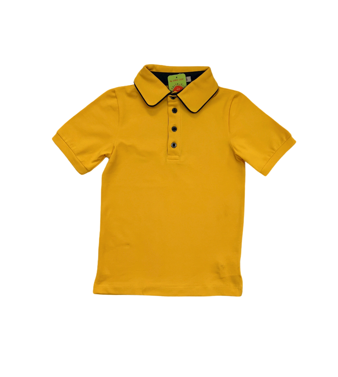 Uniforma Camasa baieti Gabriel cu maneca scurta 5-12 ani T2 Galben