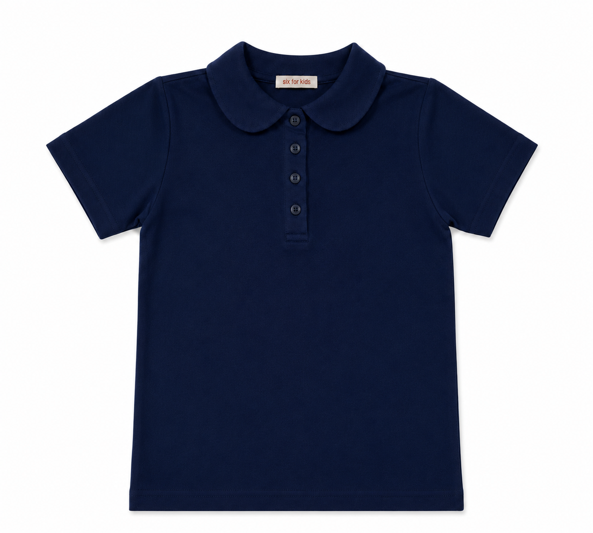 Uniforma camasa fete Gabriela cu maneca scurta 13-16 ani Dark Blue Imagine principală a produsului