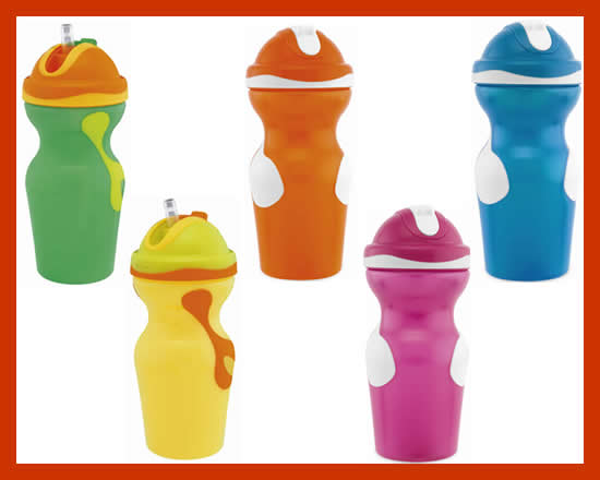 Chicco Cana cu pai Sporty de 350 ml, pentru 18m+, fara BPA Imagine principală a produsului