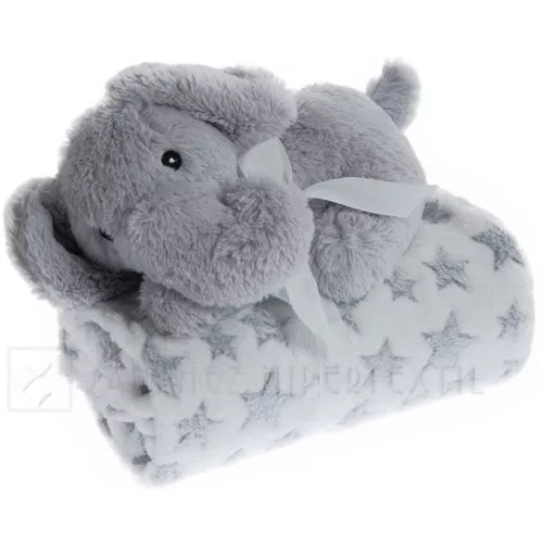 Gamberritos patura 80x110 cm cu cadou plus 0m+ Elefant Grey Imagine principală a produsului