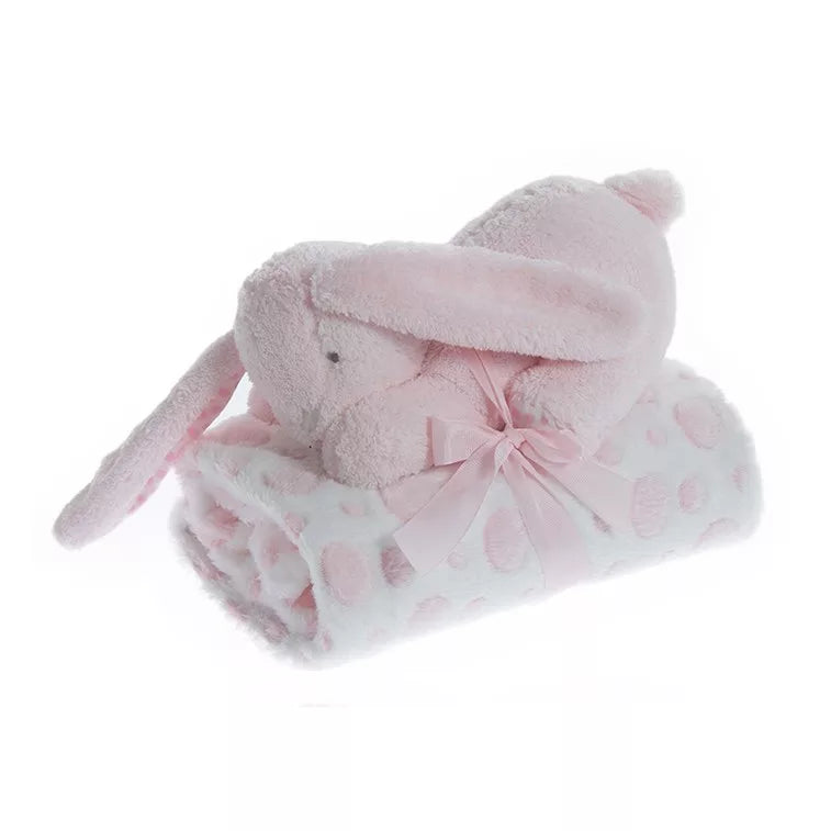 Gamberritos patura 80x110 cm cu cadou plus 0m+ Iepuras Pink Imagine principală a produsului