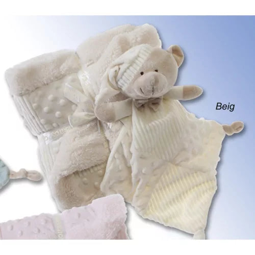 Gamberritos patura 80x110 cm cu cadou plus 0m+ Beige cu ursulet Imagine principală a produsului