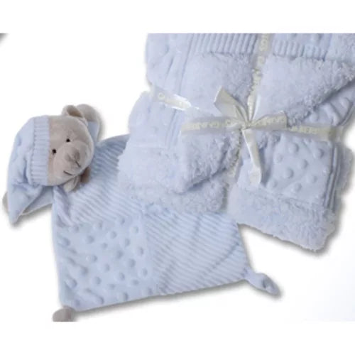 Gamberritos patura 80x110 cm cu cadou plus 0m+ Blue cu ursulet