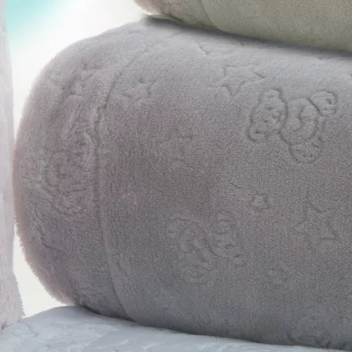 Gamberritos patura 80x110 cm cu ursulet si stelute 0m+ Grey