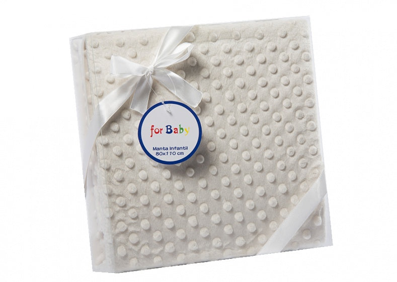 Gamberritos for Baby patura 80x110 cm 0m+, Bej cu buline 9999 Imagine principală a produsului