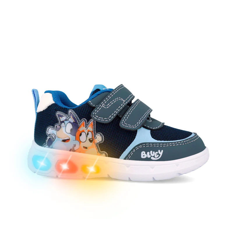 Garvalin Biomecanics pantofi baieti cu LED 22-34 Mat Azul Bluey