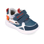 Garvalin By Biomecanics pantofi sport baieti cu LED 22-25 Mat Azul cu racheta