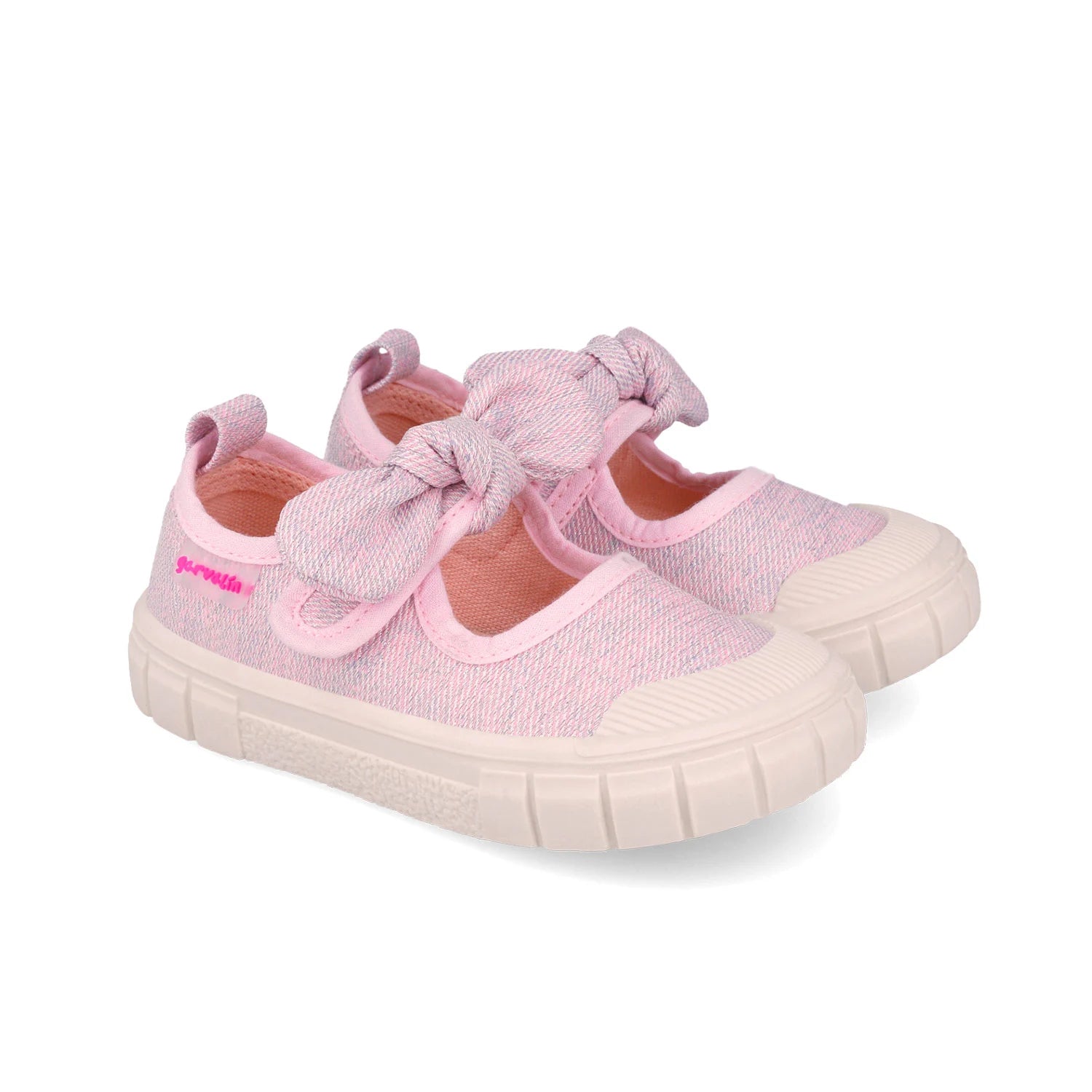 Garvalin By Biomecanics tenisi fete Barefoot 22-30 Rosa cu fundita