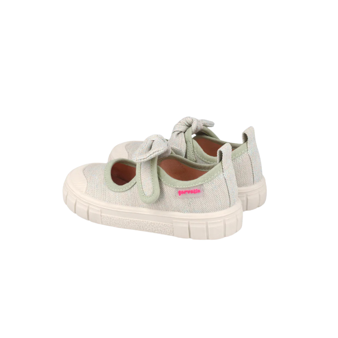 Garvalin By Biomecanics tenisi fete Barefoot 24-30 Verde cu fundita