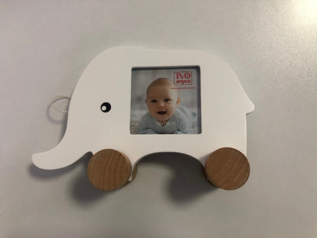 Gedeon rama foto din lemn pentru bebelusi 0m+, Elefant