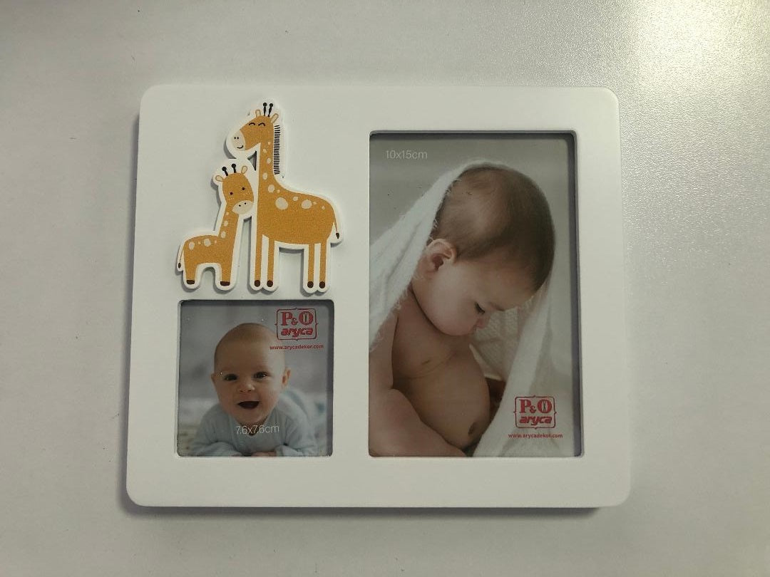 Gedeon rama foto din lemn pentru bebelusi 0m+, Girafa Imagine principală a produsului