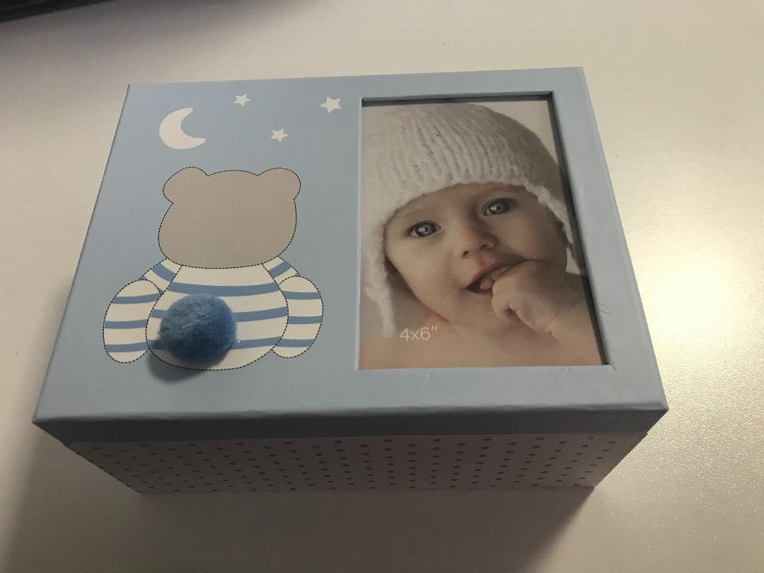 Gedeon cutie cadou pentru bebelusi 0m+, Albastru 
