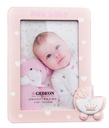Gedeon rama foto din lemn si ceramica pentru bebelusi 0m+ 