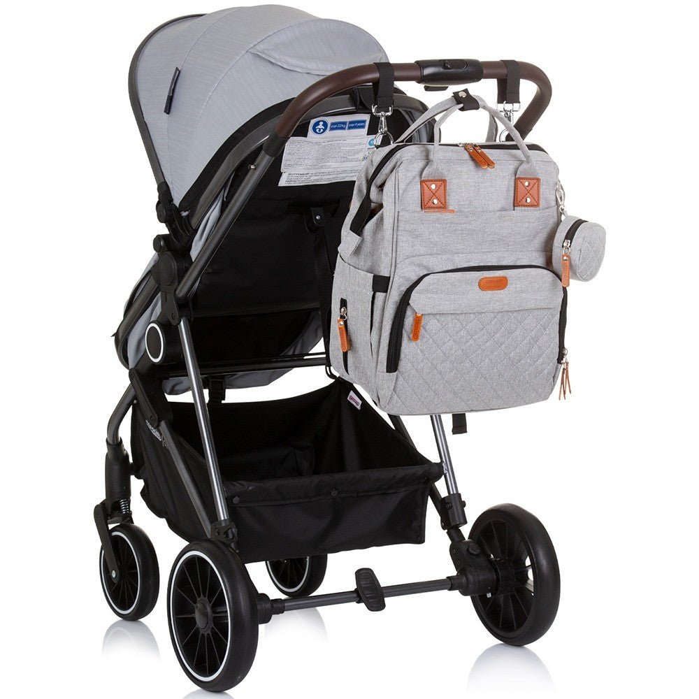 Chipolino geanta mamici de infasat Ash Grey