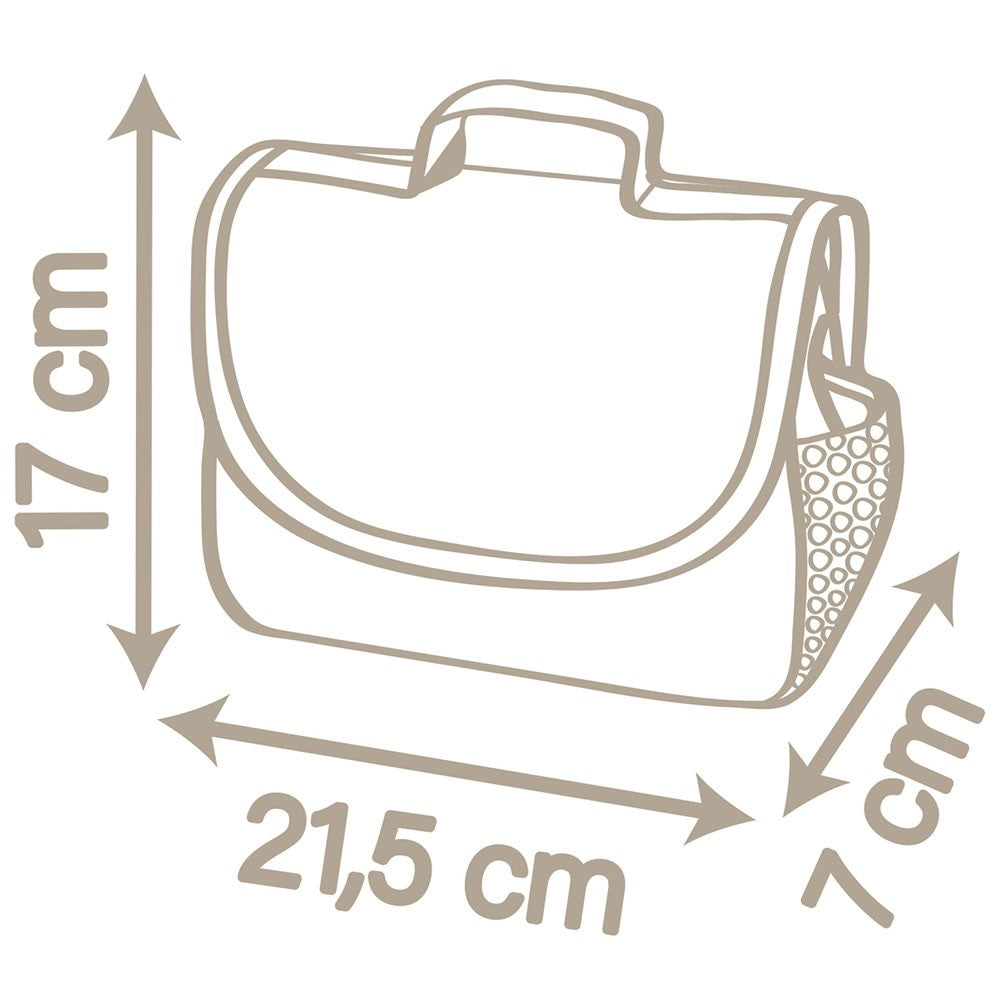 Smoby Gentuta de infasat pentru papusa Baby Nurse Changing Bag 3 ani+ Crem