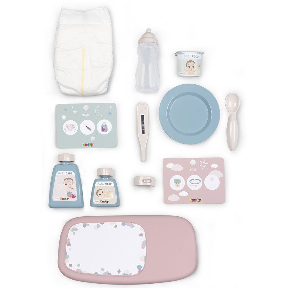 Smoby gentuta pentru ingrijire papusi Baby Nurse 3 ani+ Crem