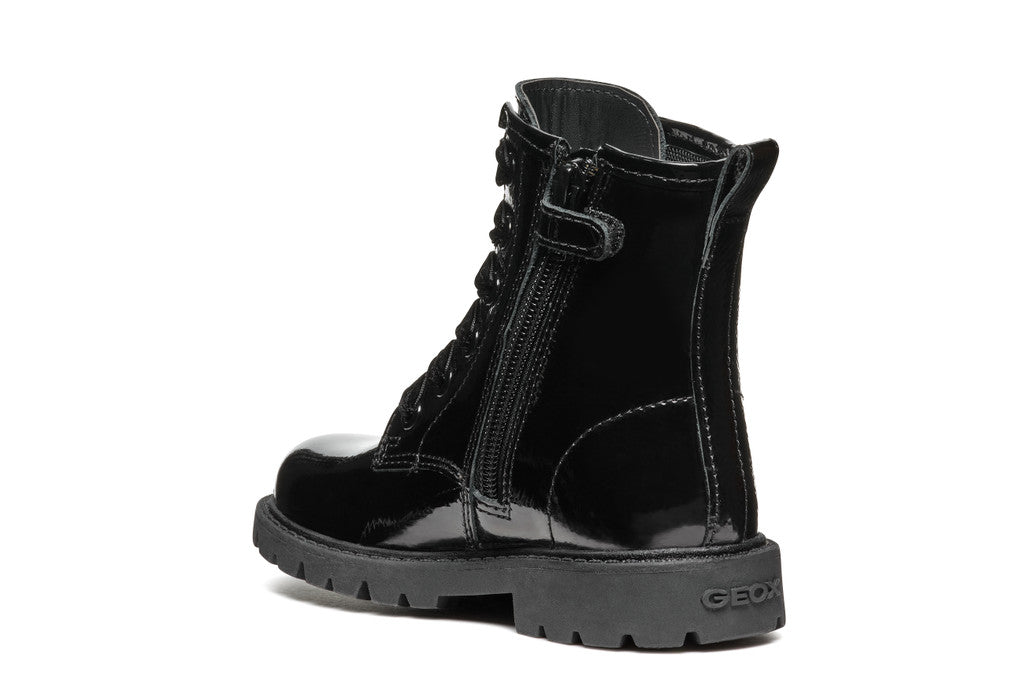 Geox bocanci fete 24-27 Black lucios