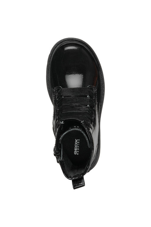 Geox bocanci fete 24-27 Black lucios