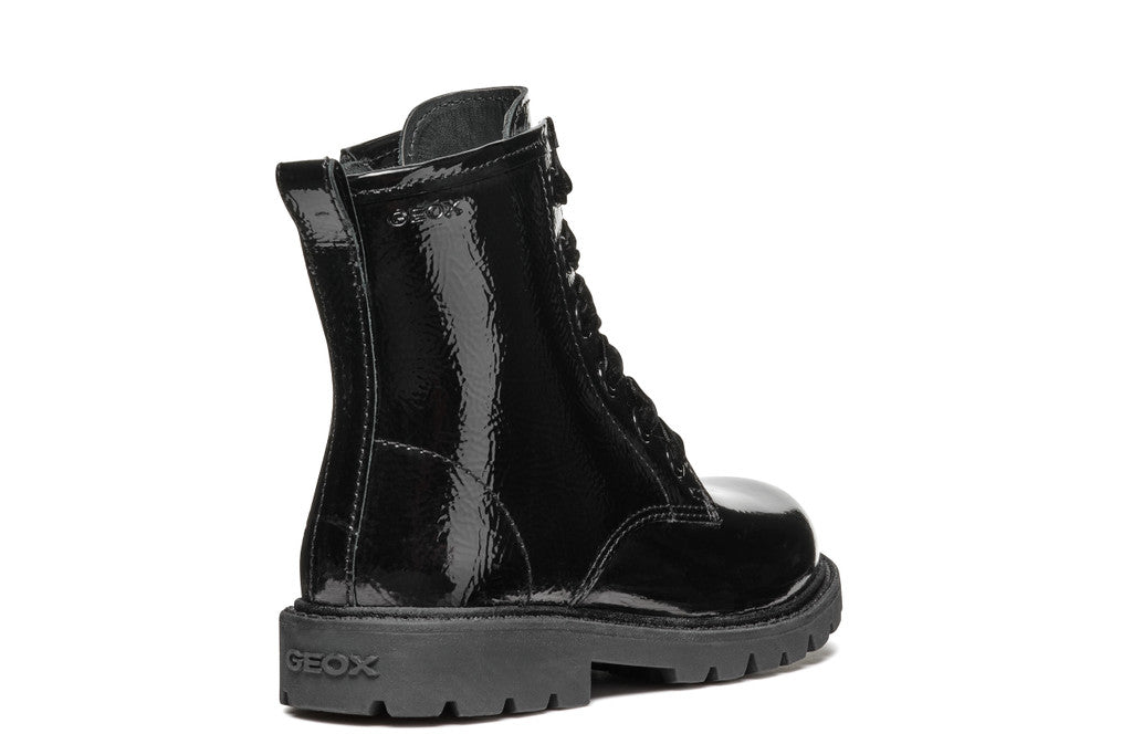 Geox bocanci fete 24-27 Black lucios