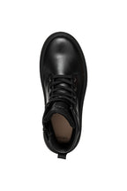 Geox bocanci fete 36-37 Black /Dark Silver cu stea