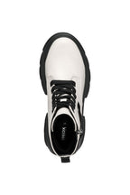 Geox bocanci fete cu siret si fermoar 36-37 Light Ivory/Black