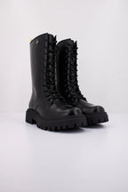Geox bocanci fete inalti cu siret si fermoar 31-35 Black