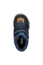 Geox cizme baieti de zapada imblanite si impermeabile Amphibiox 24-27 Navy/Dark Avio