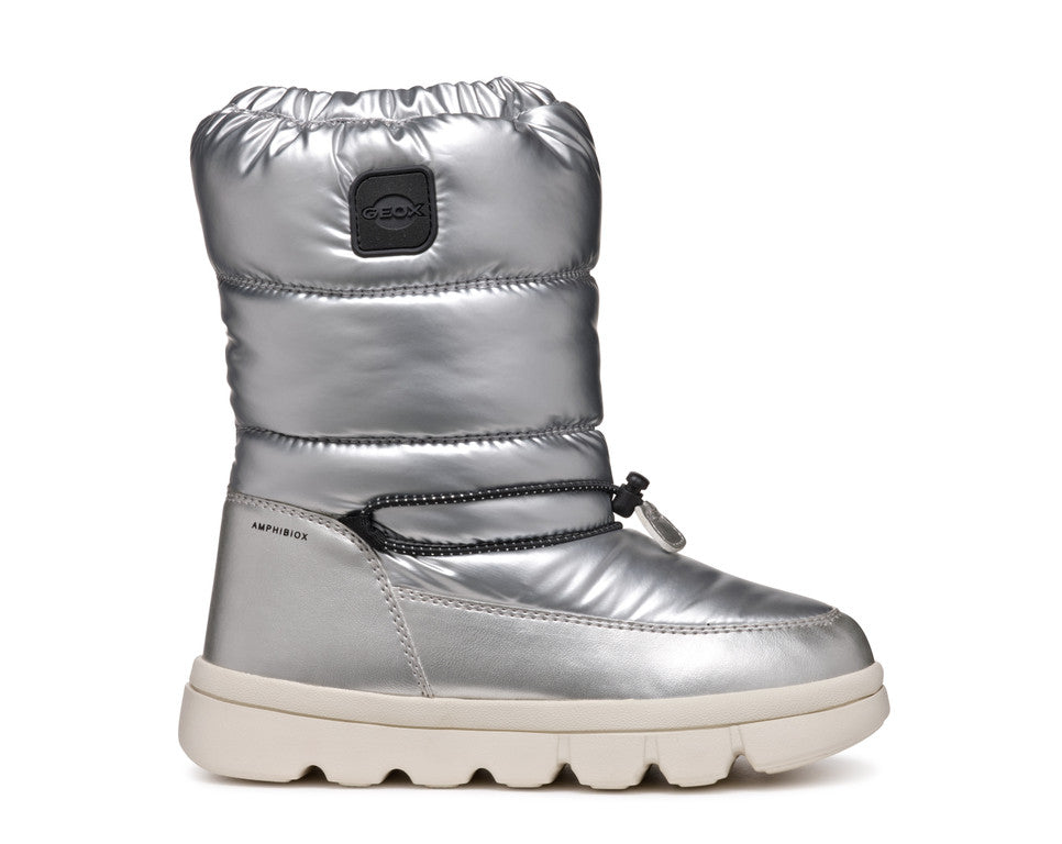 Geox cizme fete captusite si impermeabile Amphibiox 28-35 Willaboom Silver Imagine principală a produsului